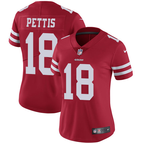 San Francisco 49ers Limited Red Women Dante Pettis Home NFL Jersey 18 Vapor Untouchable